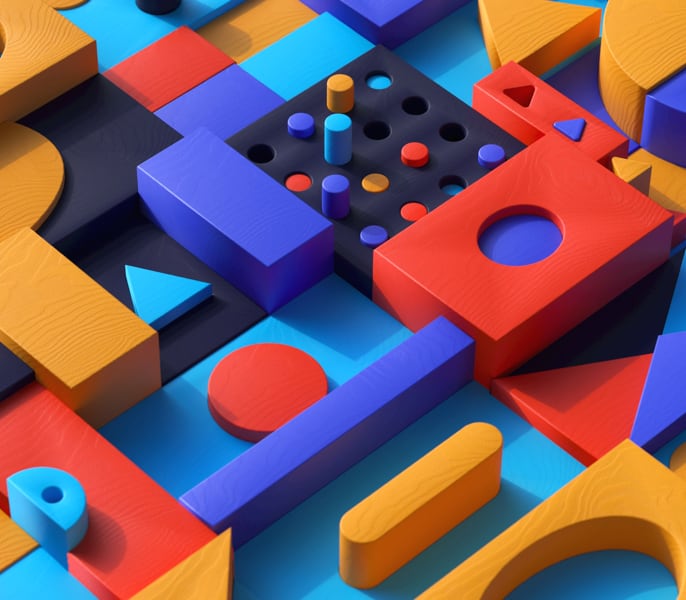 Colorful Lego blocks